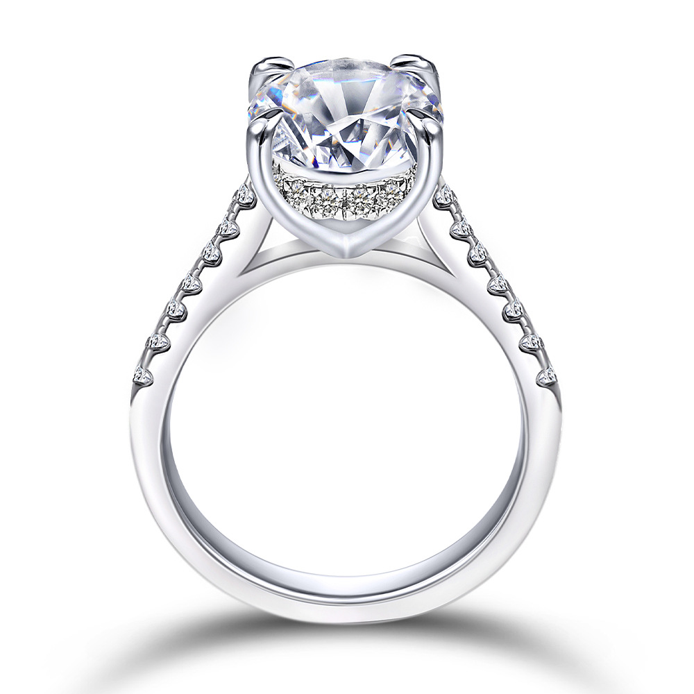 Merryqueen 536 sterling silver engagement wedding ring