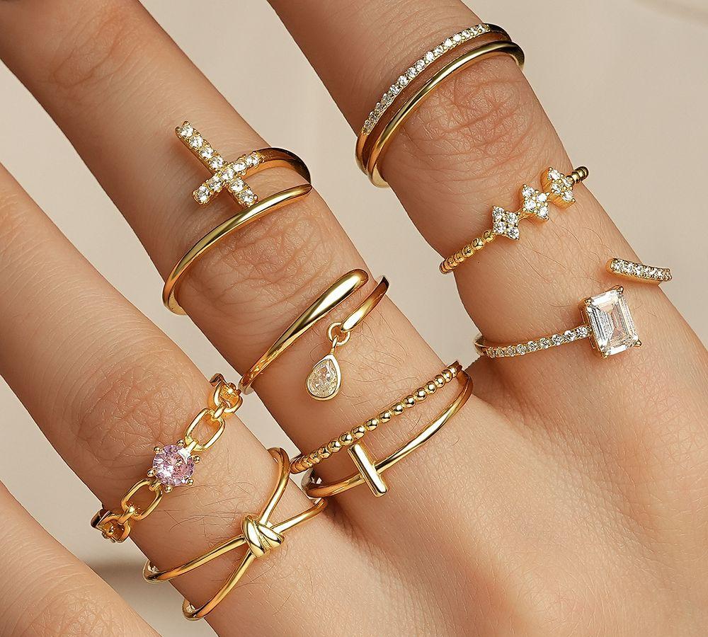 Custom 18K/14K/10K Diamond/Lab diamond real gold wedding rings and fashion rings