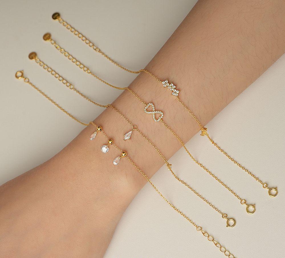 Custom 18K/14K/10K Diamond/Lab diamond real gold fashion bracelets