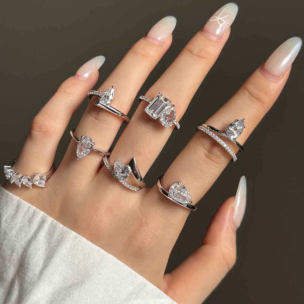 Custom 18K/14K/10K Diamond/Lab diamond real gold wedding rings and fashion rings